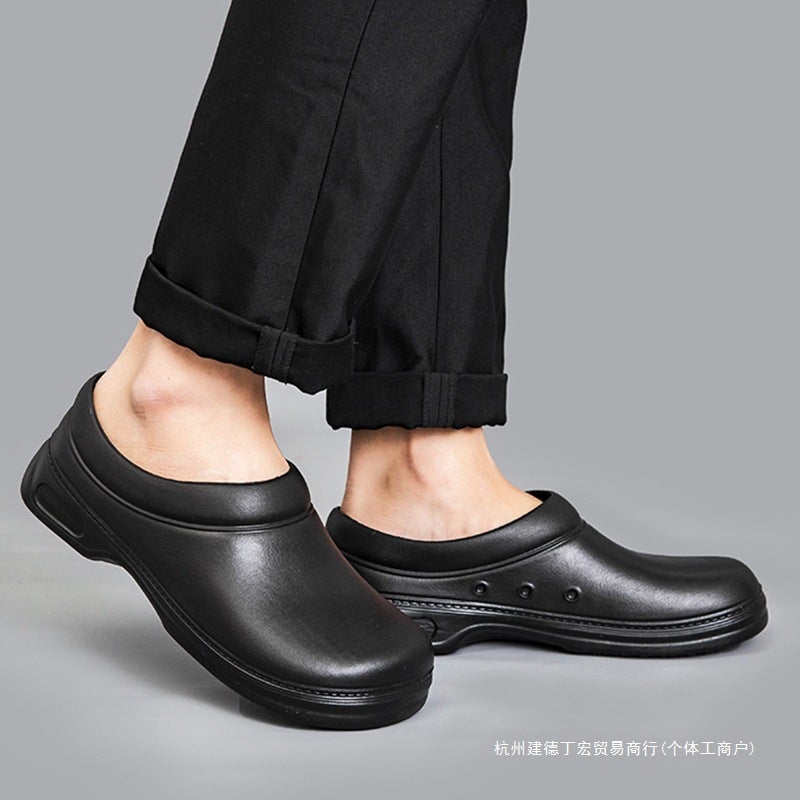 Chef Shoes Non-Slip Kitchen Shoes Work Shoes Oil-Proof Waterproof Wear-Resistant Kitchen Rubber Shoes Special Eva Shoes - Image 3